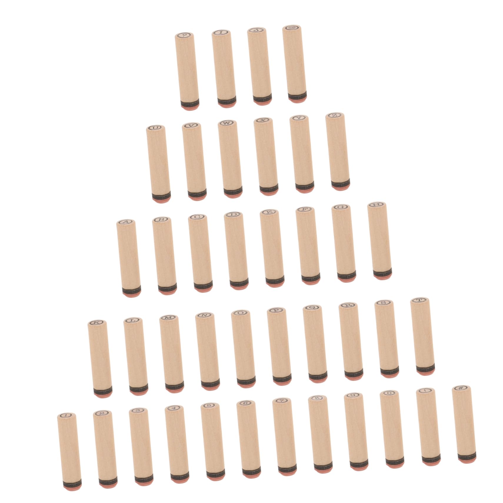Gadpiparty 4 Set Sigillo alfabeto in legno numero firma con di grandi dimensioni timbro pianificatore TIMPS DI RACCHBOBILE timbro artigianale fai da te francobolli di lettere di legno