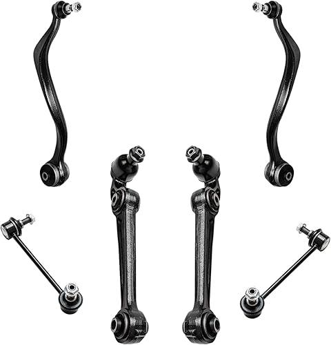 Miniatura 246 de Detroit Axle - Kit de brazos de control AWD para cargador Chrysler 300 Dodge Challenger Magnum, 2 brazos de control superiores delanteros con rótula
