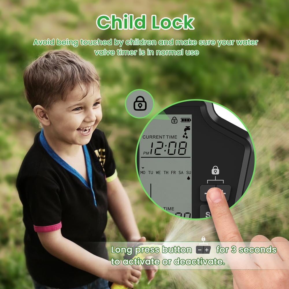 MIUCDA Minuteur Intelligent Programmateur Arrosage Automatique Connecté