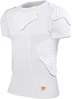 Vista 2 de Protector de costilla de fútbol Protector de pecho acolchado para béisbol fútbol baloncesto