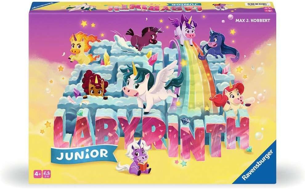 Ravensburger® 23046 - Einhorn Junior Labyrinth - Familienklassiker für die Kleinen, Spiel für Kinder ab 4 Years - Gesellschaftspiel geeignet für 2-4 Spieler, Junior-Ausgabe mit Einhorn-Thema