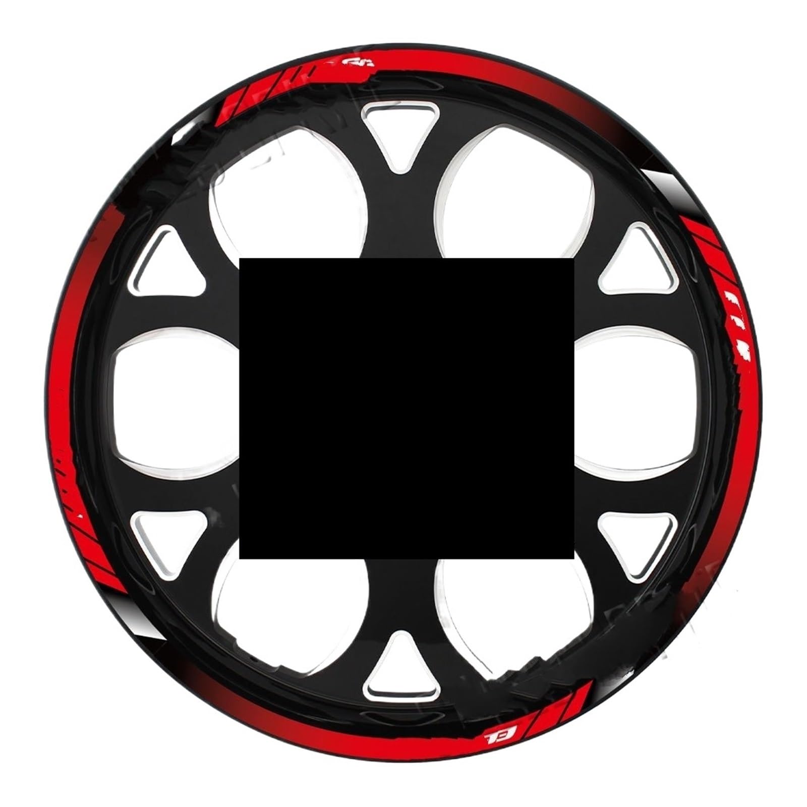 Decorative Stickers for ER-6N for ER6N Reflective Motorcycle Accessories Wheel Sticker Hub Decals Rim Stripe Tape Decorative Waterproof Wheel Hub Reflective Stripe(Red)