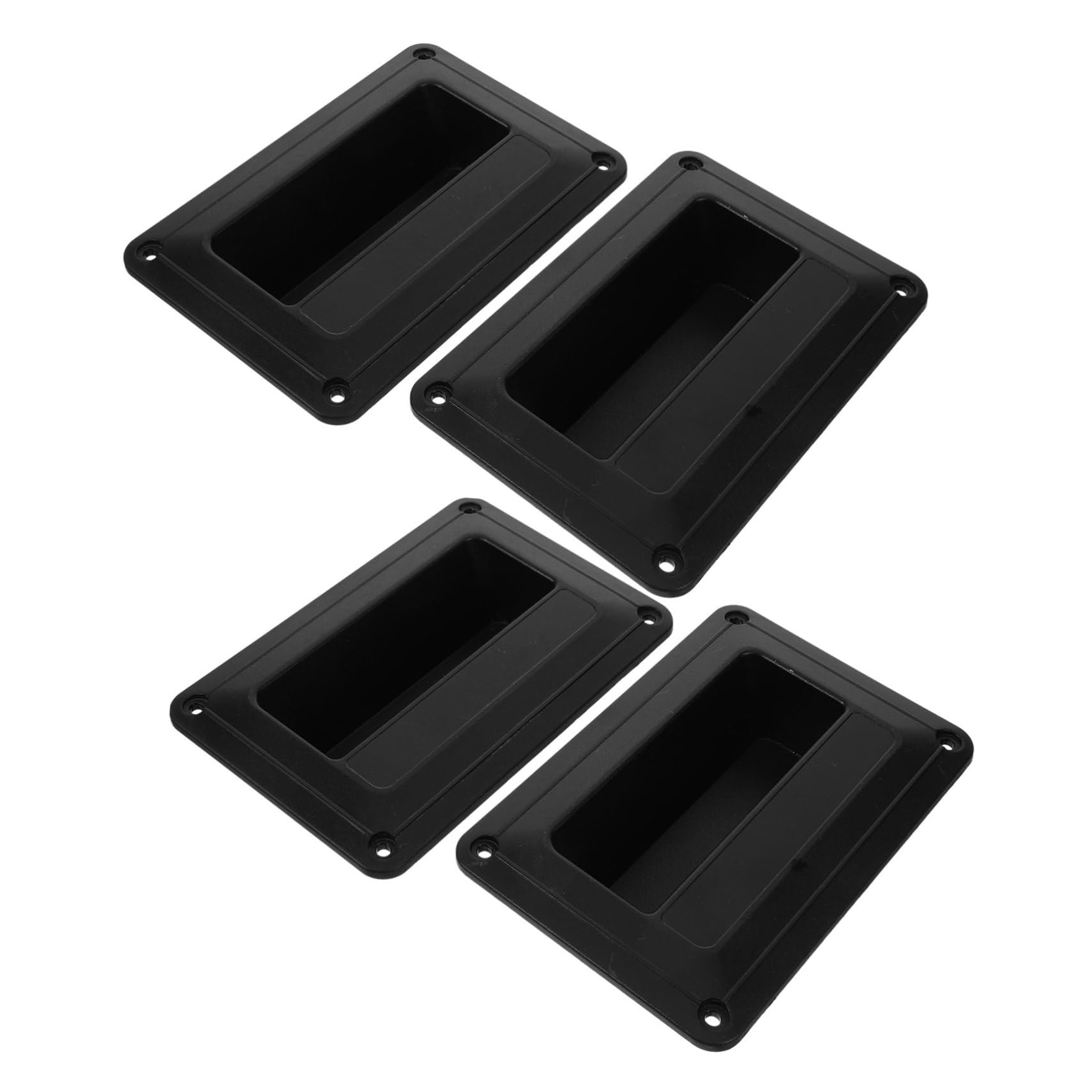 Homoyoyo 4pcs Small Plastic Speaker Handle Compact Side Handles for Audio Speaker Replacement Easy to Install Lightweight and Portable