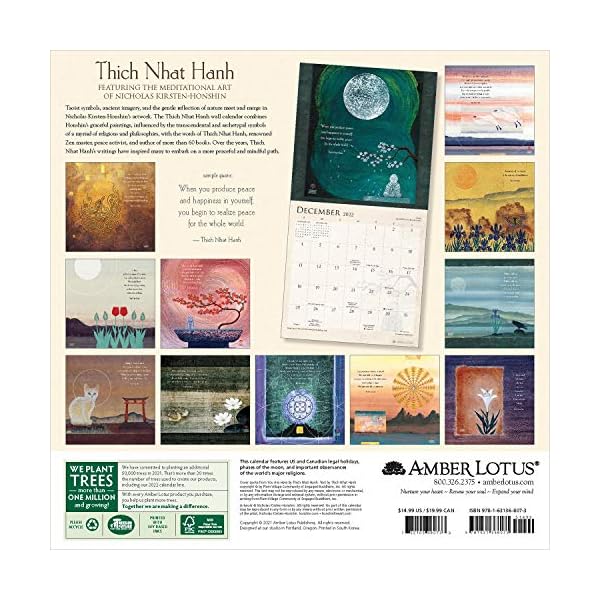 Thich Nhat Hanh 2022 Wall Calendar – Bild 3