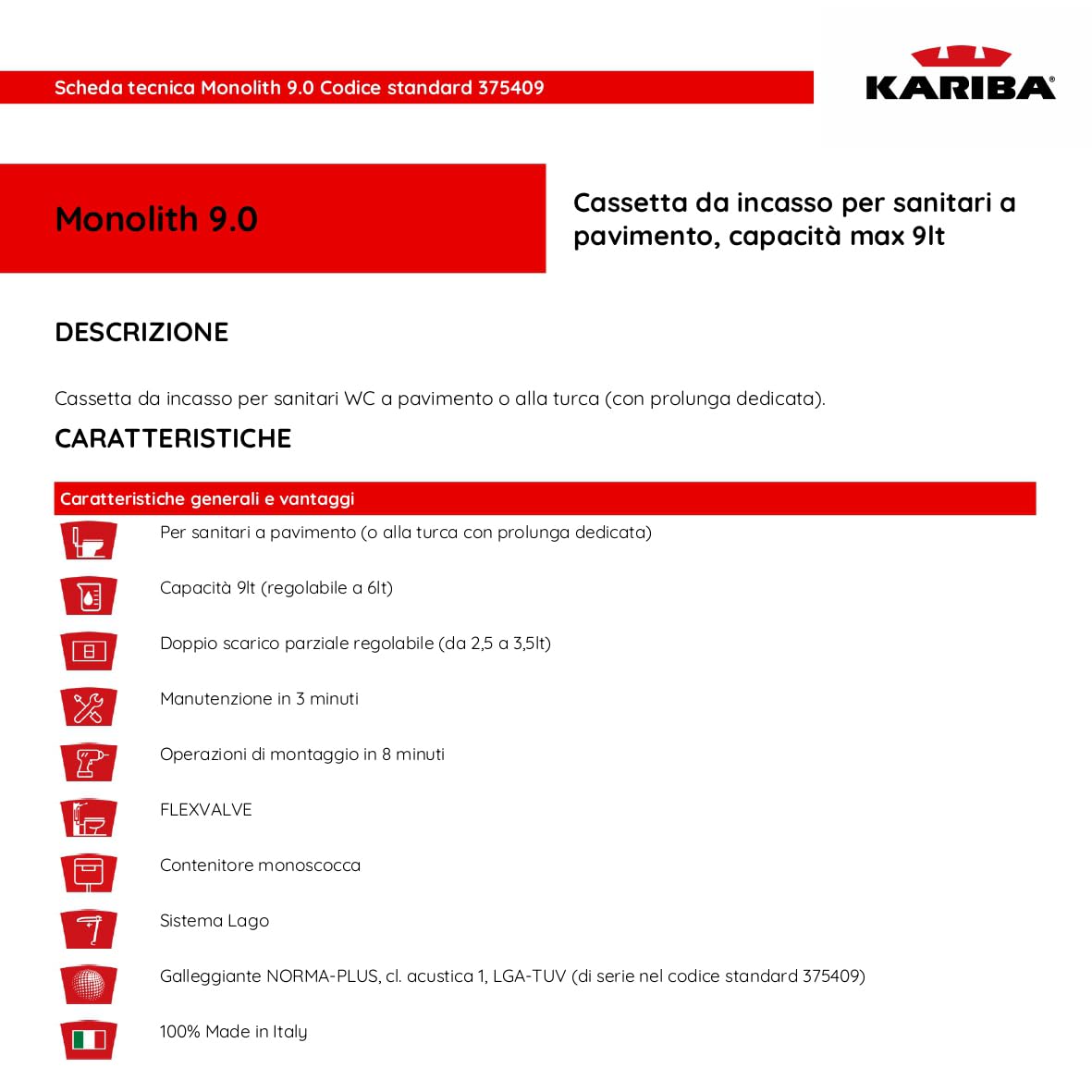 Crisalide®- KIT SCARICO COMPLETO Cassetta da Risciacquo ad incasso WC: placca, controplacca, cannotto con rosone, rubinetto con guarnizione, attacco discesa, tubo coibentato universale regolabile