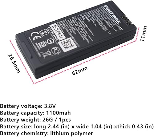 Miniatura 3 de salto de mar 2 unids 3.8 V 1100 mAh batería de litio para DJI Tello RC Quadcopter repuestos Drone batería