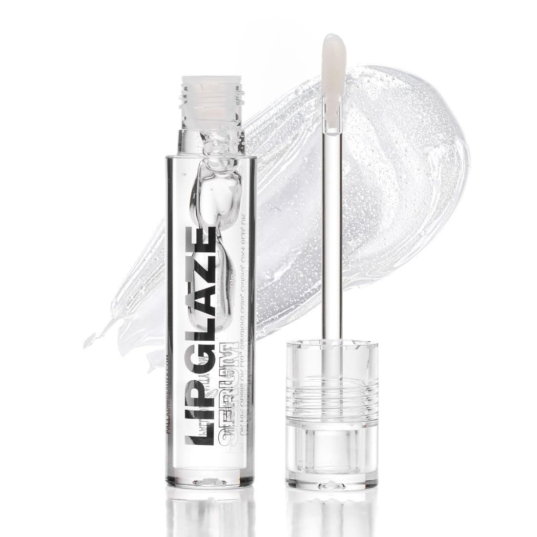 Palladio Lip Glaze Serum, Hydrating Lip Gloss with Peptides & Hyaluronic Acid for Plump Smooth, and Nourished Lips, Vegan