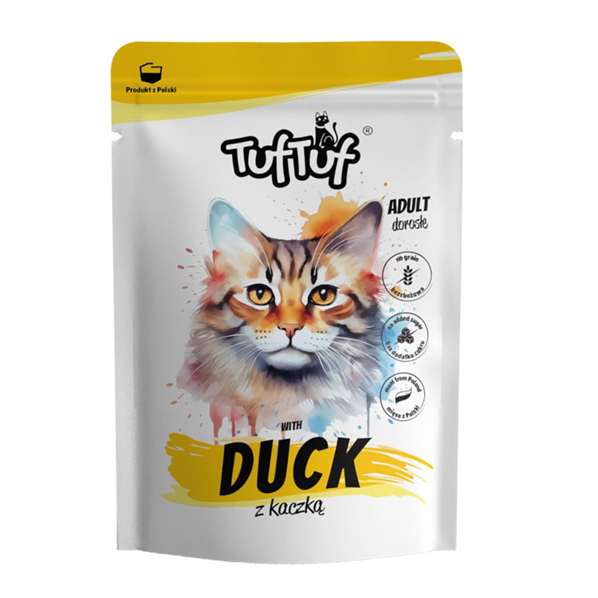 TufTuf Katzenfutter Nass Portionsbeutel 80x100g Mix | hoher Fleischanteil