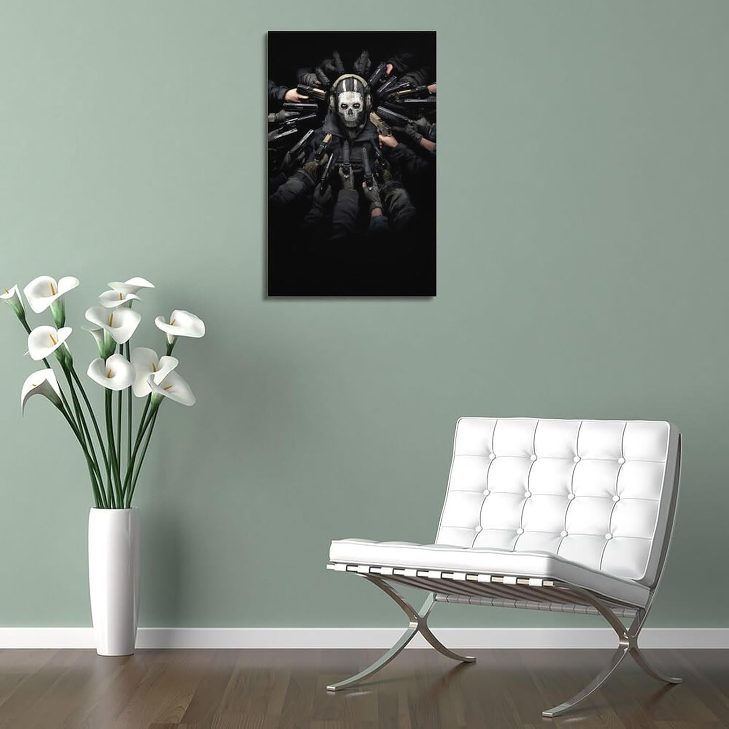 WITIN Call Of Duty Poster Ghost 6 Decorative Canvas Family Bedroom Picture Painting 08x12inch(20x30cm) 6 61J5Zl1AfeL. AC SL1500