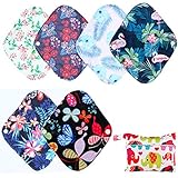 Reusable Waterproof Bamboo Charcoal Menstrual Pads Sets-Panty Liner Regular Flow Heavy Flow (quanbai