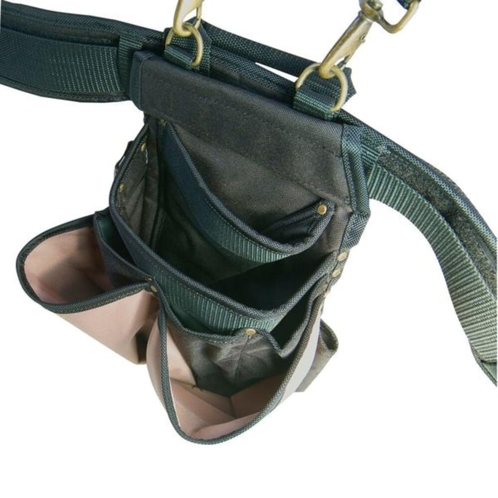 CLC Custom Leathercraft 1608 Ceinture à outils confortable pour électricien, 28 poches, noir