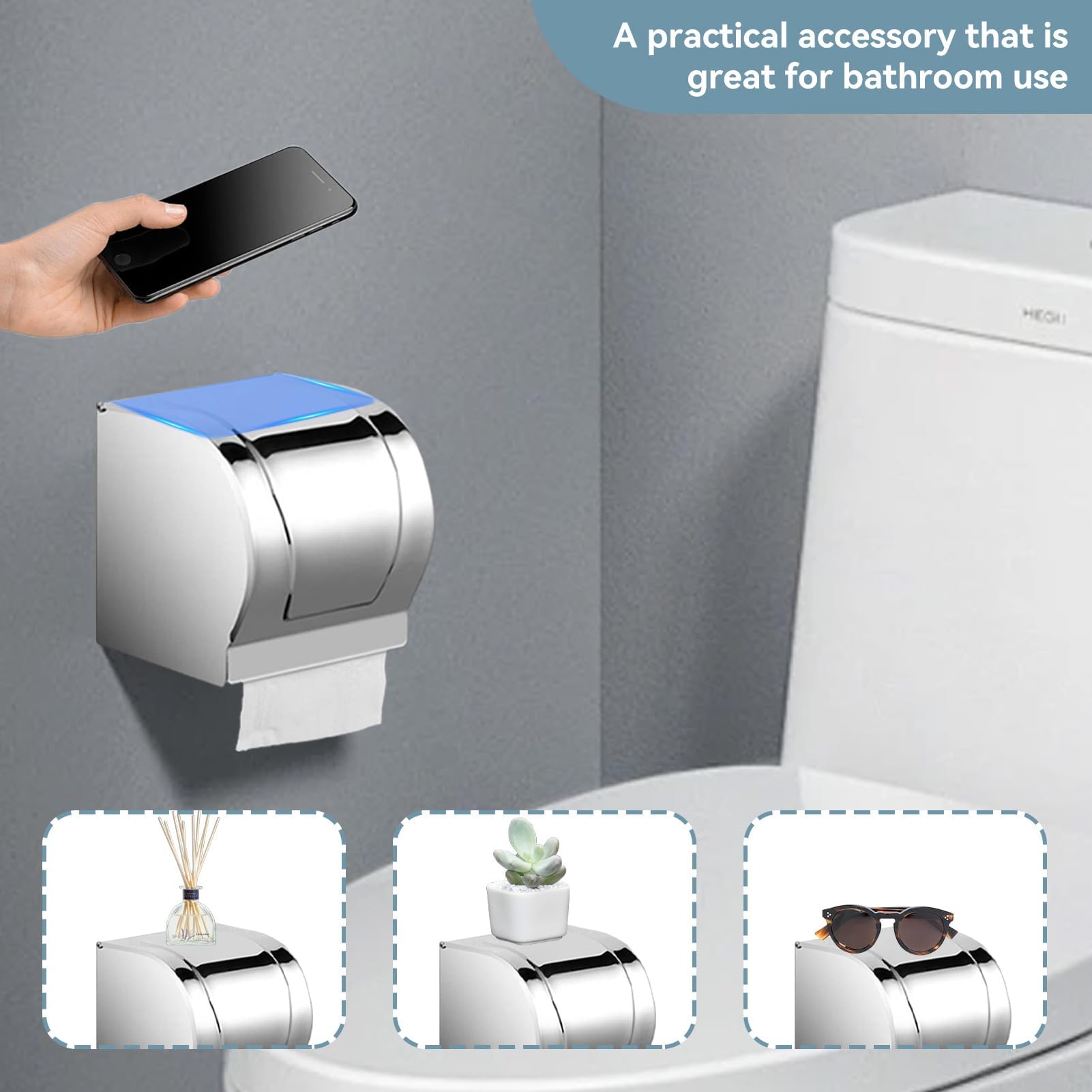 Gsycle Toilet Paper Roll Holders Wall Mounted - Image 4