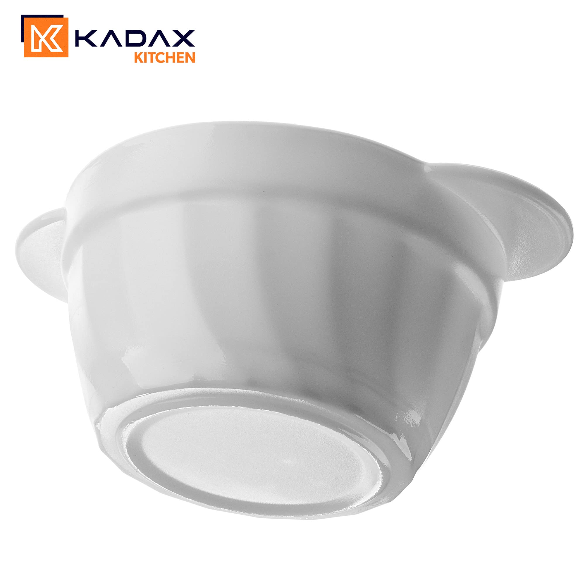 KADAX Tazas soperas, 650 ml, cuencos de cristal reforzado, 18,5 x 14 x 8 cm, cuencos para sopa con asas dobles, sopera para sopas, cremas, caldos (650 ml/3 unidades)