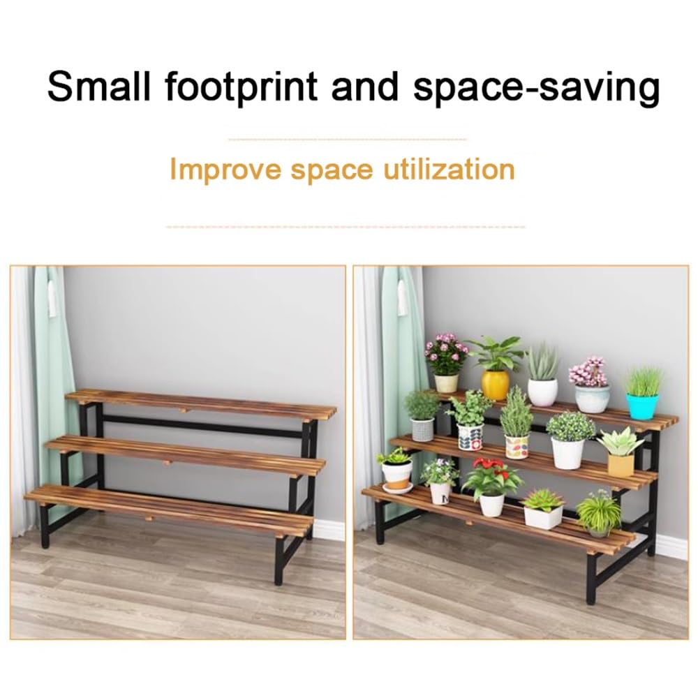 Supporto per piante in metallo, scala a 3 livelli, per interni ed esterni, giardino, patio, balcone, organizzazione
