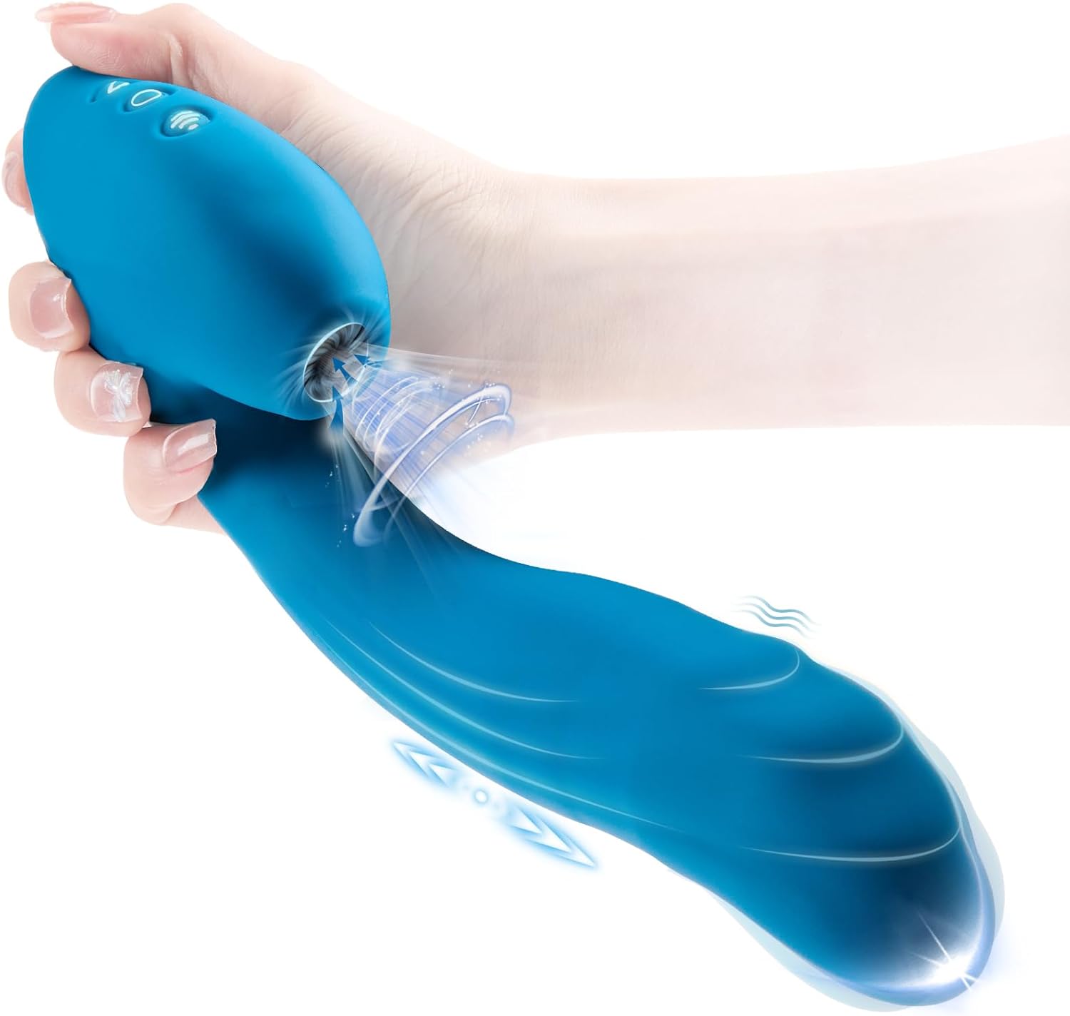 All-in-one Vibrator Dildo Sex Toys - Soft Liquid Silicone Adult Toy with 10 Suction & 10 Vibrating & 7 Thrusting, Full-Body Stimulating Pleasure Tools for Women Men Couples Games