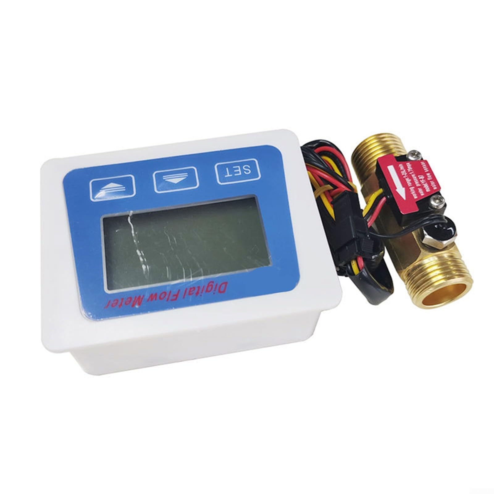 Mechanischer Kraftstoffzähler, digitales Messgerät, Kraftstoffanzeige, Durchflussmesser, Zähler, Sensor mit LCD-Zählersensor, für Diesel, Kerosin, Benzin