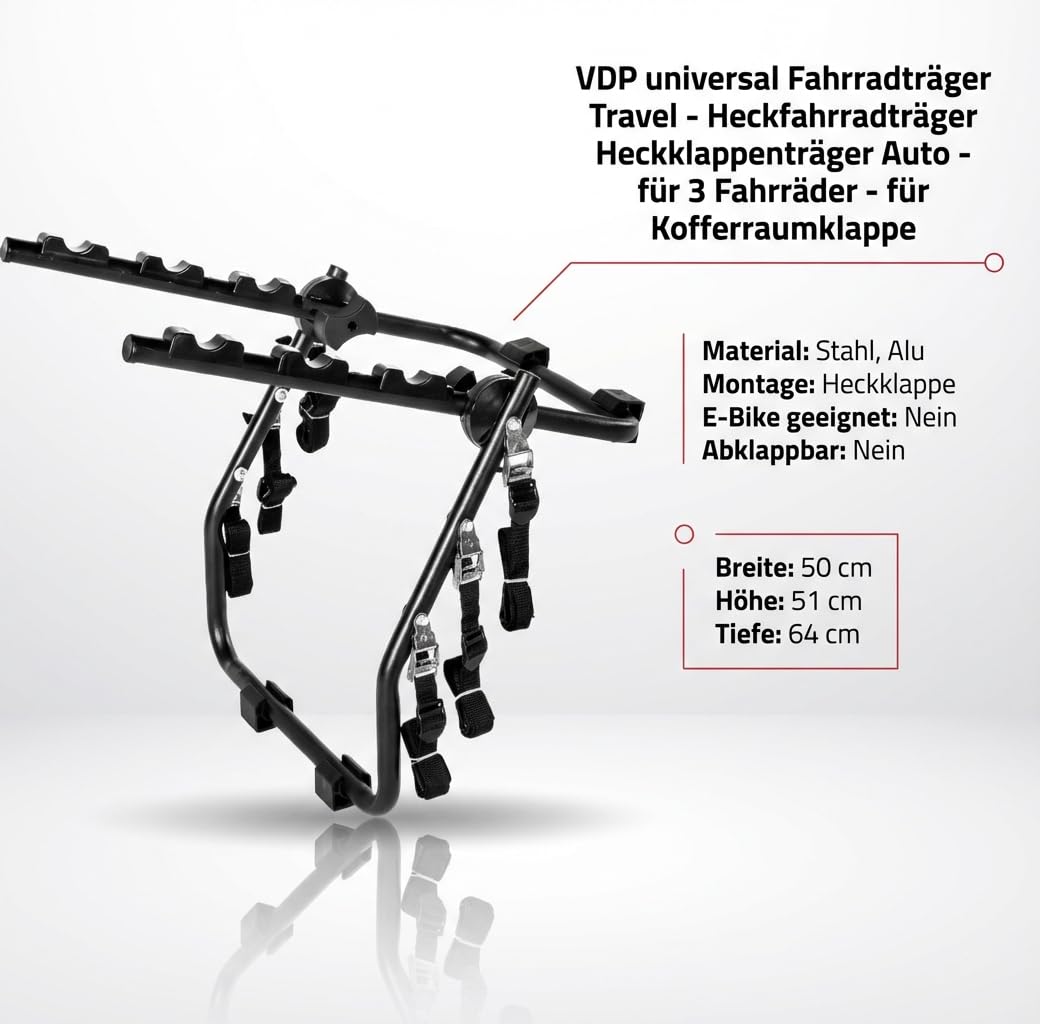 Portabicicletas Trasero de Viaje Compatible con Hyundai i30 (FD) Wagon 10-12.