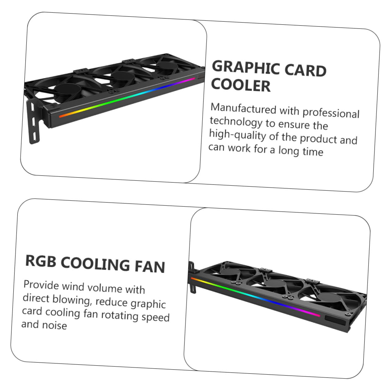 SHINEOFI Ventilador De Refrigeración Enfriador De Gpu Para Tarjeta Gráfica Argb De Enfriador Rgb Para Computadora De Escritorio Ventilador Para Tarjeta De Video De Caja De Computadora