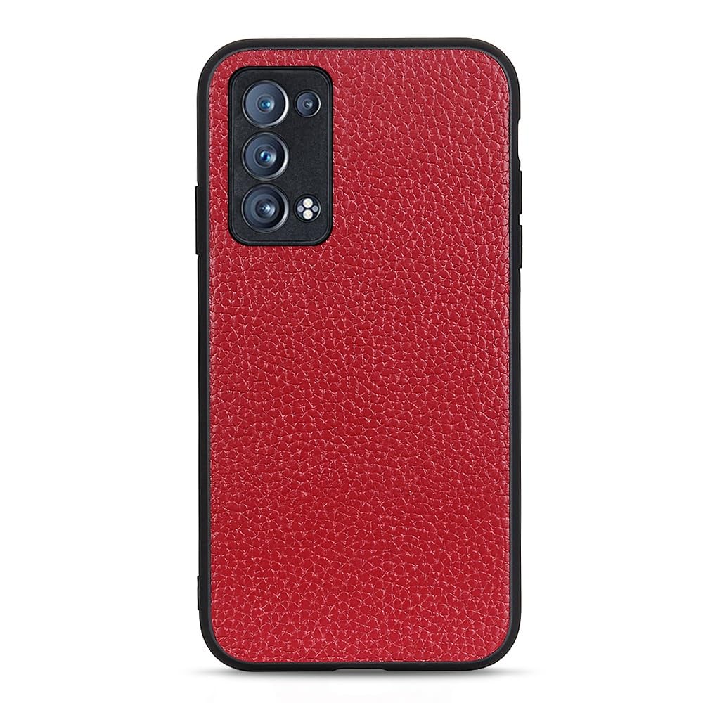 Coque rigide Oppo Reno 6 Pro Plus protection TPU et cuir - 4