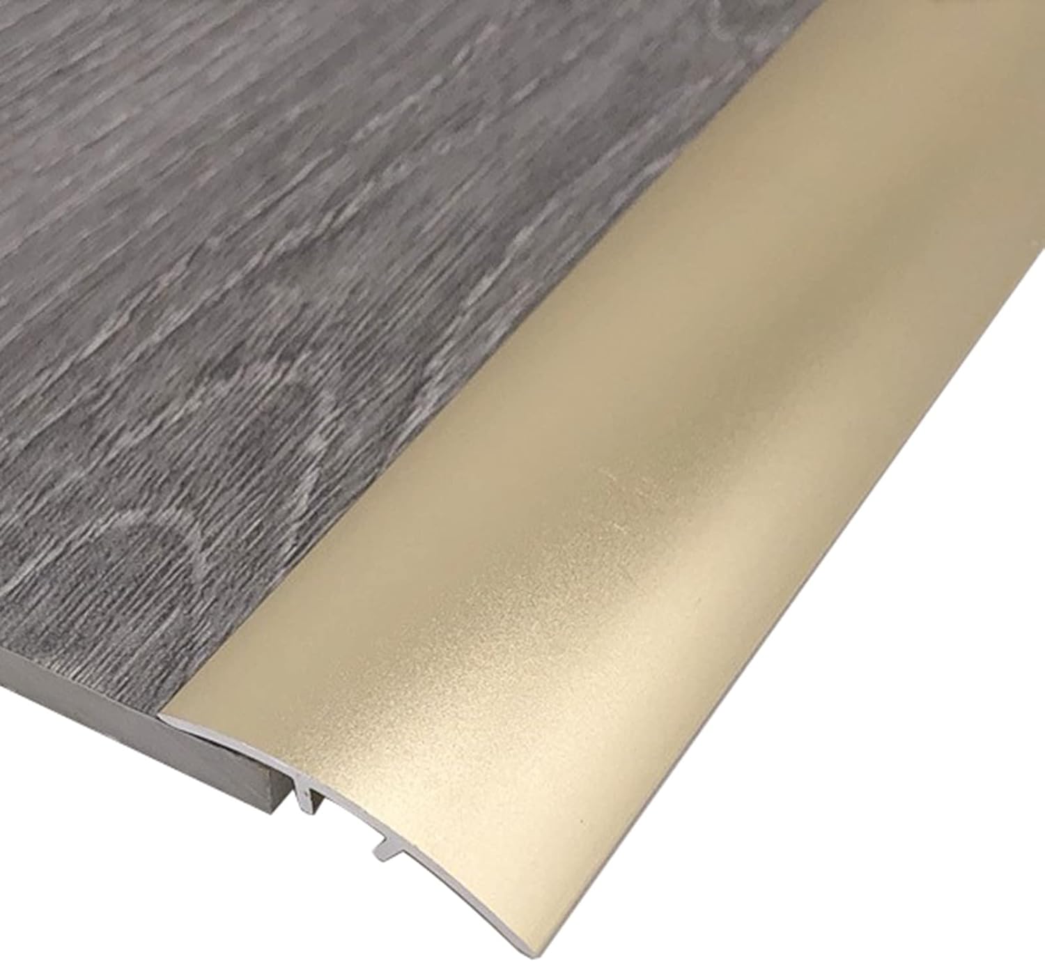 Floor Transition Strip Flooring Edge Trim, Transition Threshold Strip Corridor Floor Transition Threshold Strip Aluminum Alloy Arched Transition Bar Door Edge Edge Door Space Connection Strip for Floo