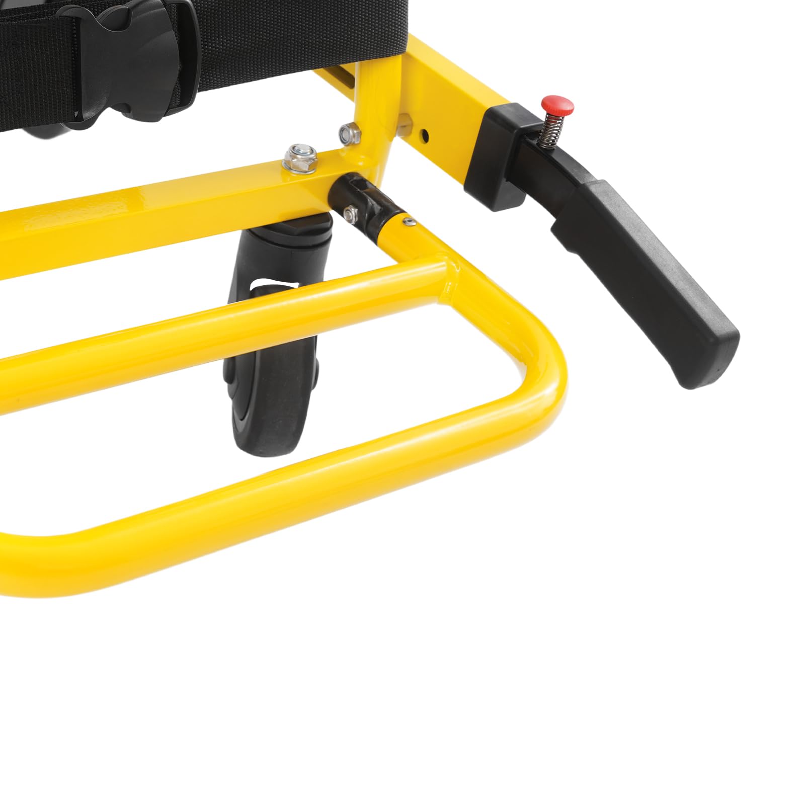 EMS Silla de escalera de aleación de aluminio, silla plegable de 350 libras, silla de evacuación multiusos de 2-4 ruedas para bomberos, silla de escalera manual para personas mayores, discapacitados