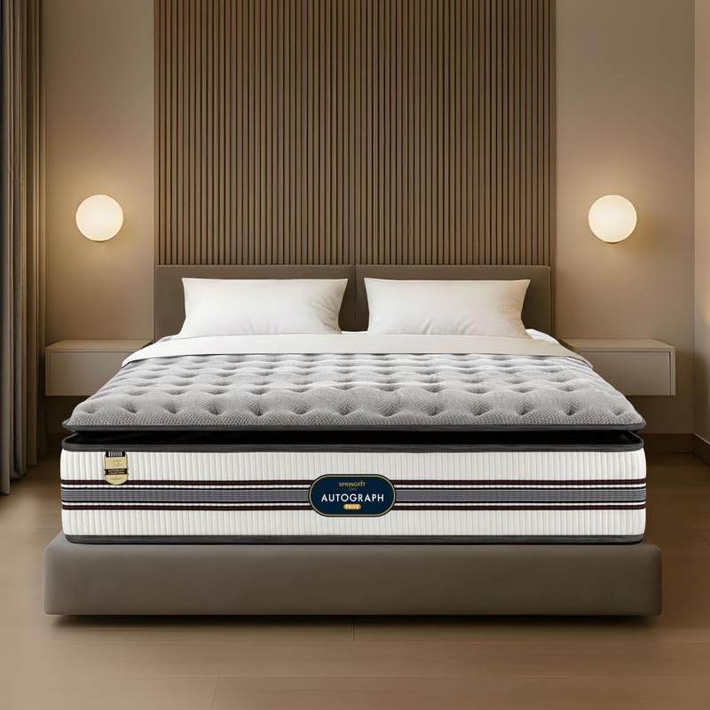 Image of Springfit Autograph Prive Orthopedic Mattress with Reactive Foam & Aerosleep Memory Foam & Latex | 7 Inches Queen Size (75x60x7) | Medium Firm | GOLS Certified