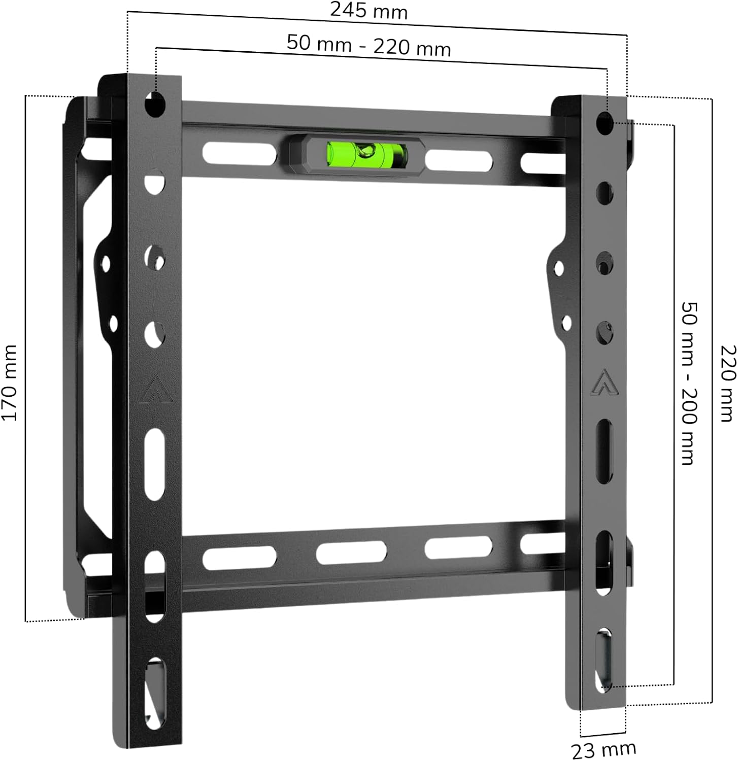 TV Wall Mount for TVs from 23" to 42" (Extra Slim) VESA: 75x75, 100x100, 200x100, 200x200
