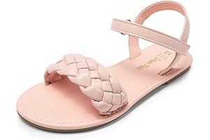 Girls Sandals Size | 5 Big Kid | Classic Open Toe Braided...