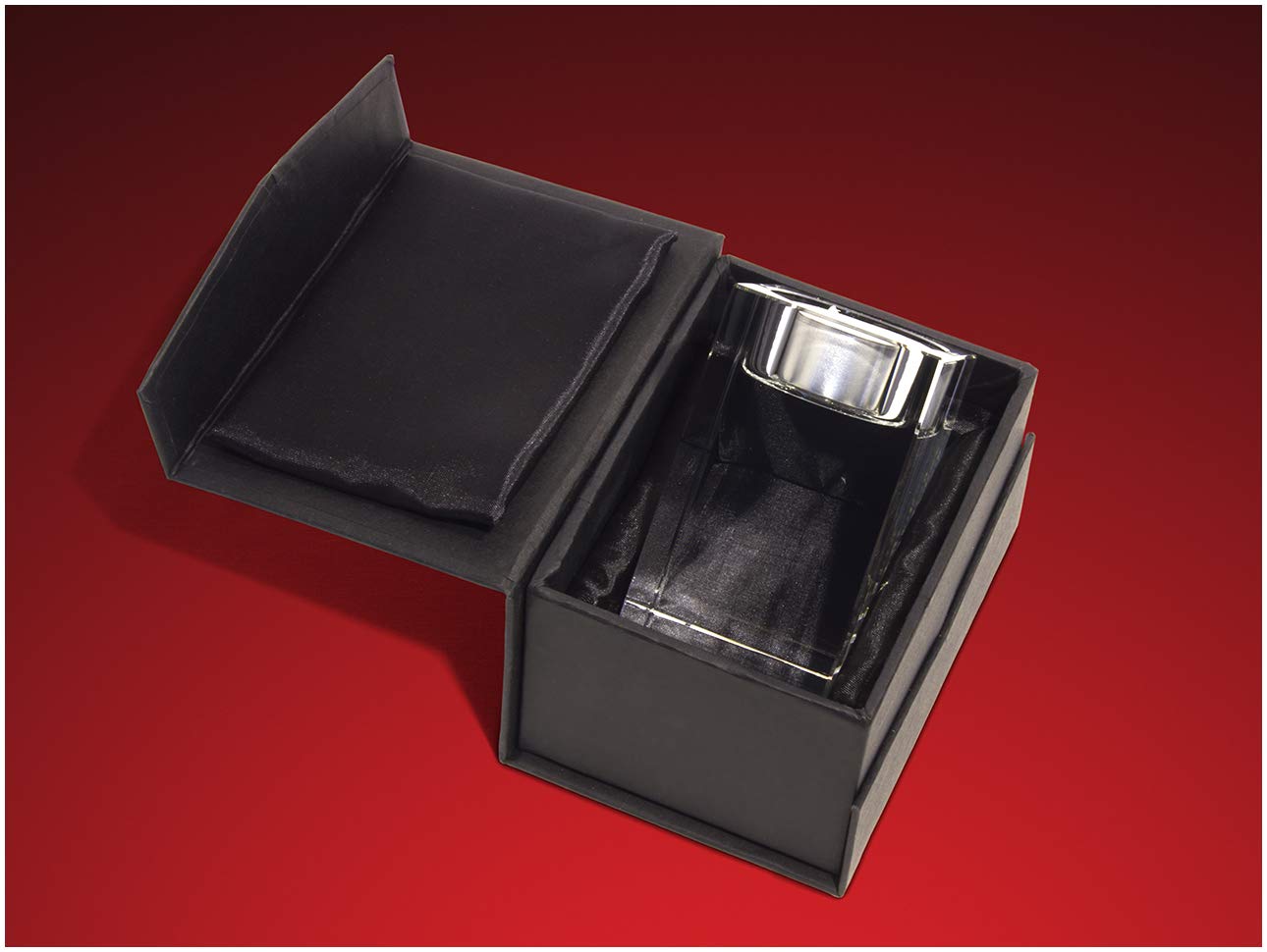 GLASFOTO.COM, Weihnachten Teelichthalter, 50 x 80 x 50 mm, Kristallglas 3D Innengravur in Premiumqualität (50 x 80 x 50 mm Adventsteelichtset 4)