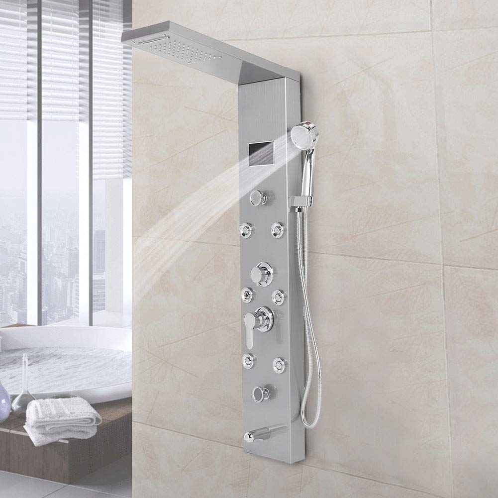 Buy Shower Tower Panel, LED Shower Panel Bathroom Shower System Water