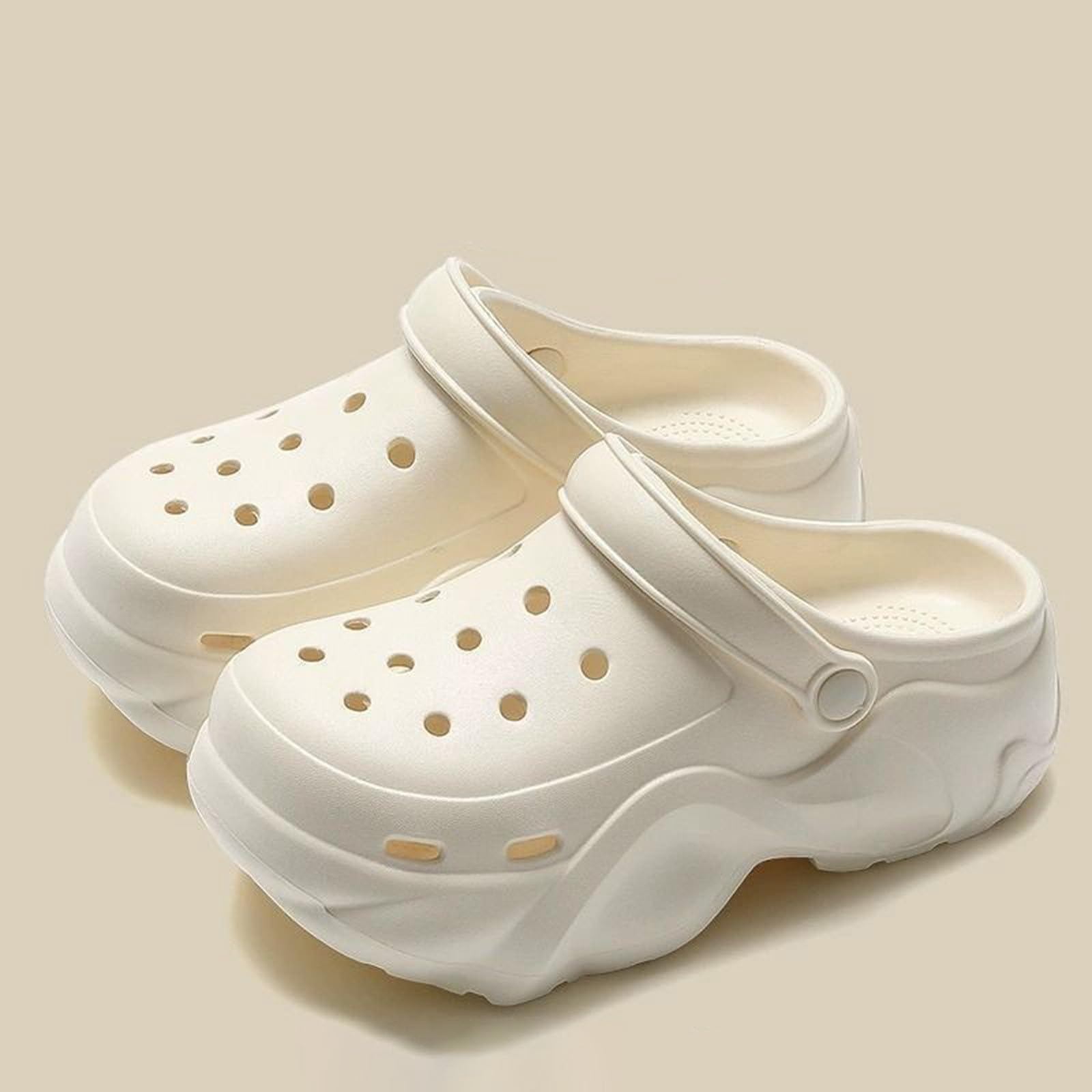 Genérico Zuecos Enfermera Mujer - Zuecos Cómodos Sin Cordones para Hombre Y Mujer Unisex Transpirables Informales Ligeros con Suela Suave Y Plataforma Gruesa