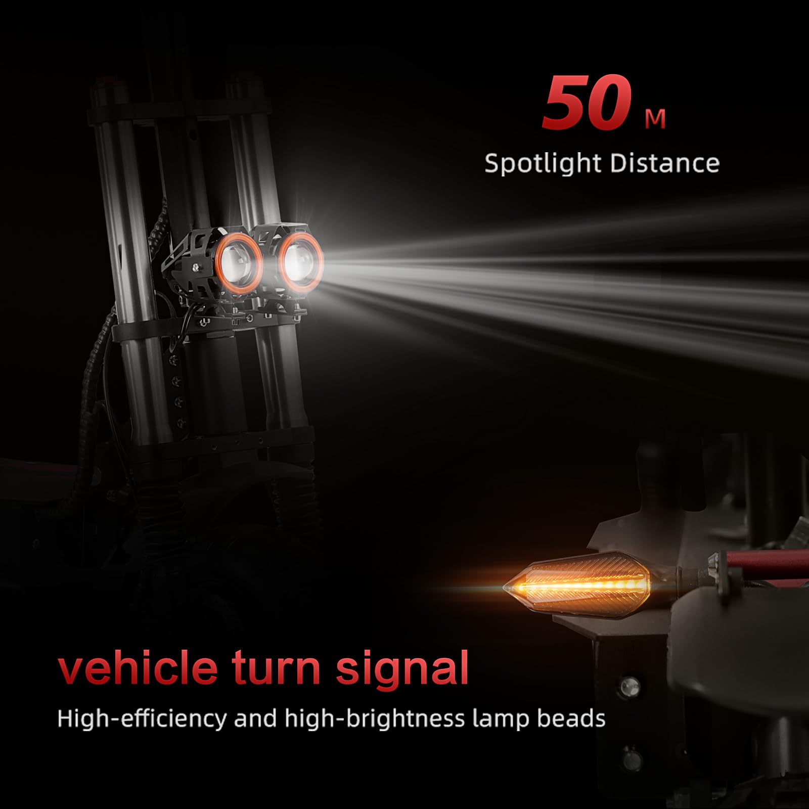 Electric Scooter 6000W Dual Motor 60V38Ah Large Battery 120KM Range Adult Foldable High Performance High Speed Off-Road 200KG Max Load