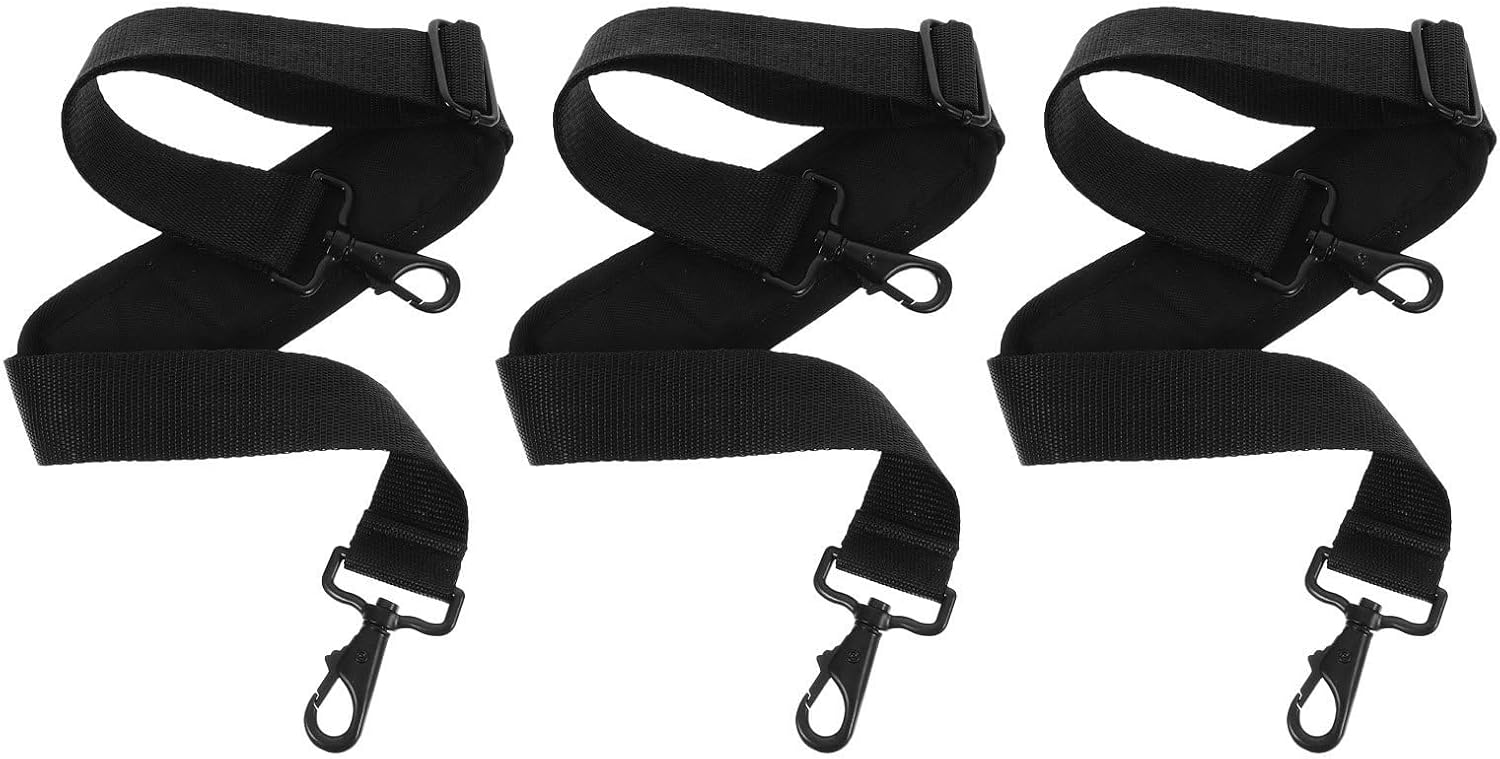 UPKOCH 3pcs Adjustable Shoulder Strap for Violin and Guitar Cases Black