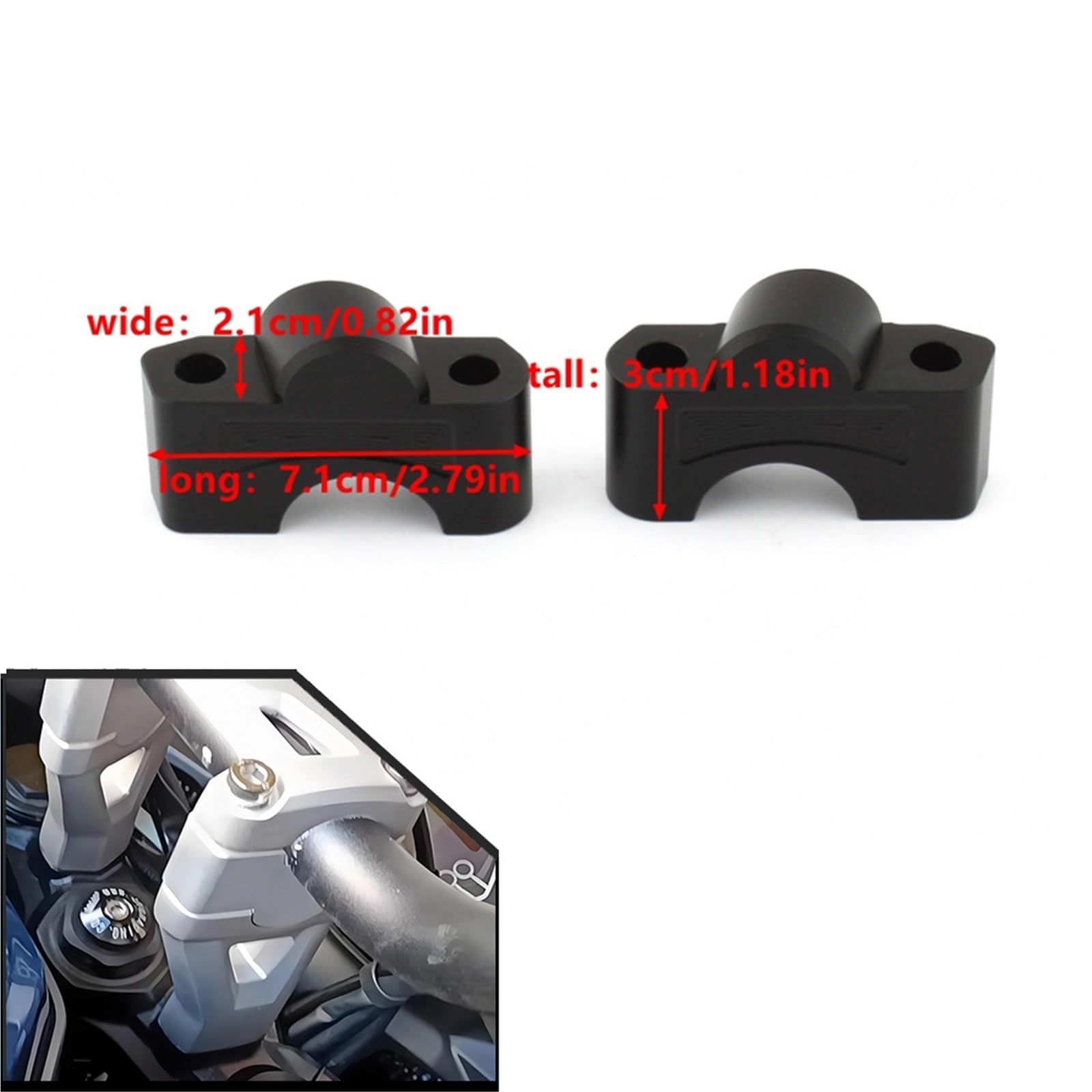 Per Triumph Tiger 660 Sport 2022-2024 Riser Manubrio Moto Da 30 Mm Migliorano Il Comfort E La Postura Di Guida Eretta