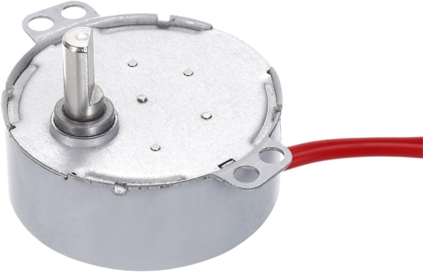 AC 12V 24V 50-60Hz Permanent Magnet Motor 0.9RPM-70RPM CW 4W D Shaft AC Electric Motor for Microwave Oven Parts Fan(AC 24V 15-18RPM)