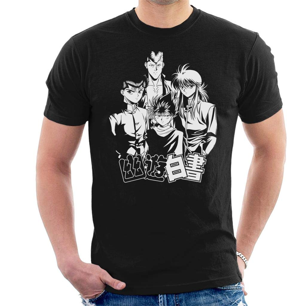 Yu Yu Hakusho Character Line Up Men's T-Shirt Black