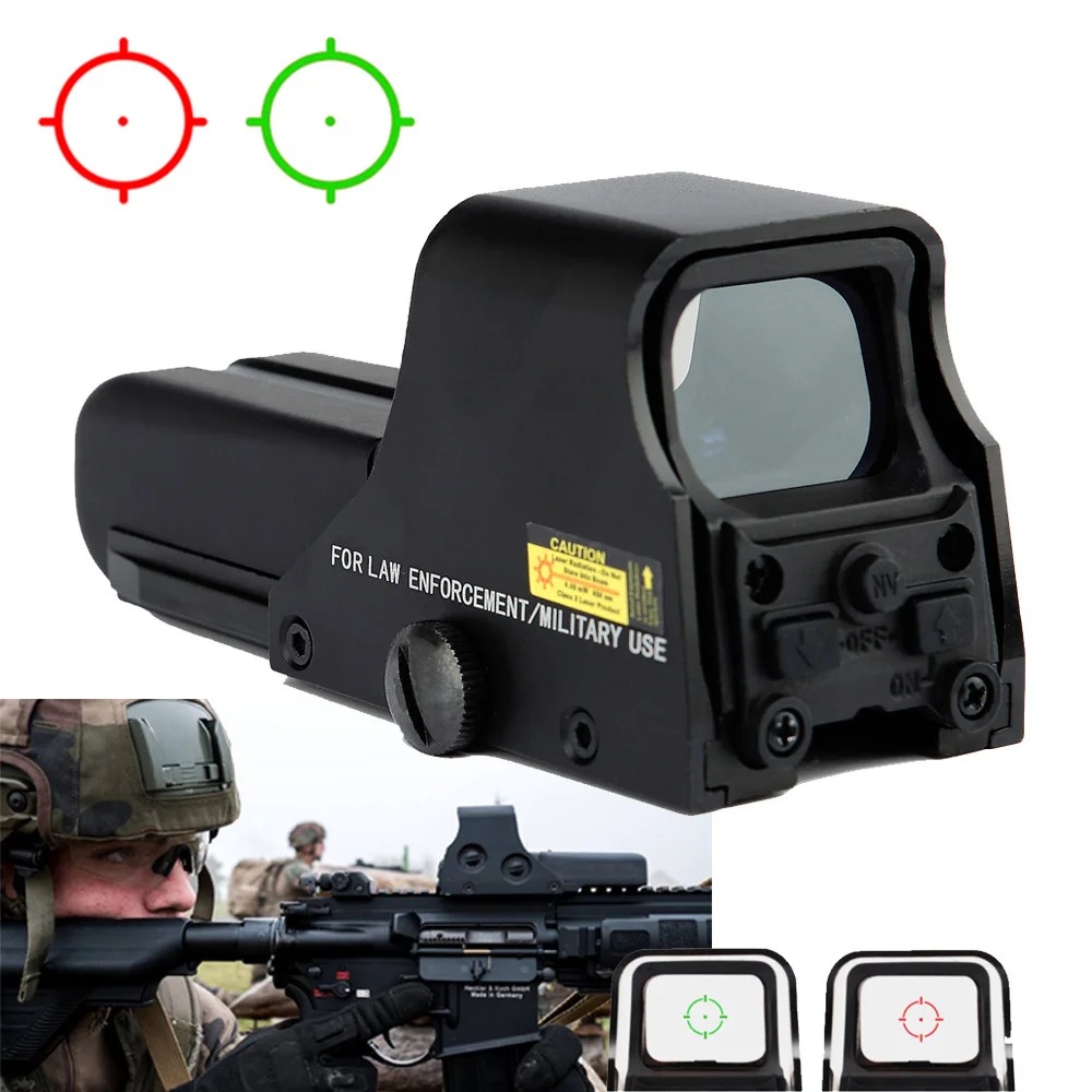 Watch 552 Metal Holographic Sight, Bright Green and Red Dot Scope