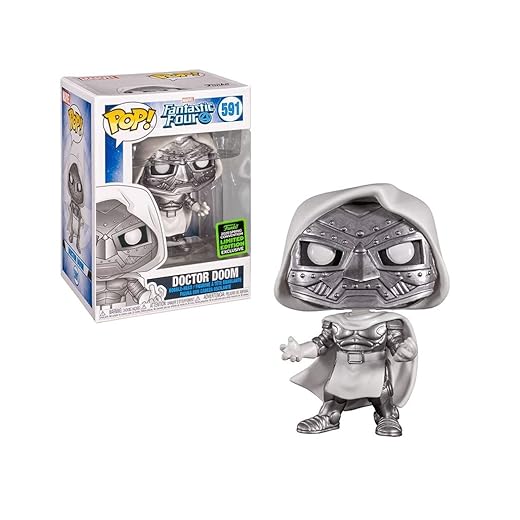 En Oferta Pop 2020 Eccc Shared Exclusive 591 Dr. Doom (White)