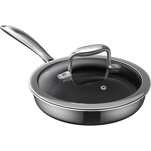 MOMOSTAR Hybrid Nonstick 8-Inch Frying Pan - Induction Cookware for Easy Cooking