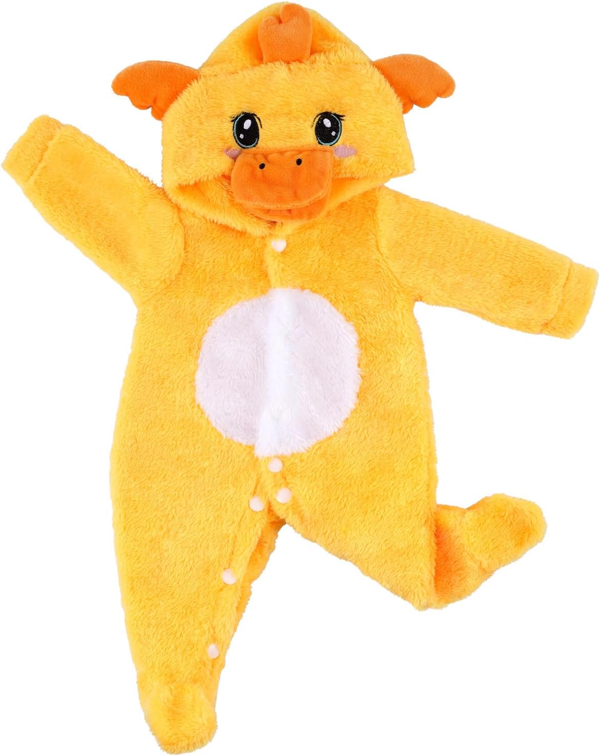 BABESIDE Reborn Baby Doll Clothes, 20 Inch Yellow Duck Plush Halloween Outfit, Soft Fleece Onesie Pajamas for Realistic Babies Dolls, Cute Animal Costume for 17-22 Inch Reborn Baby Doll Accessories BABESIDE Reborn Baby Doll Clothes, 20 Inch Yellow Duck Plush Halloween Outfit, Soft Fleece Onesie Pajamas for Realistic Babies Dolls, Cute Animal Costume for 17-22 Inch Reborn Baby Doll Accessories