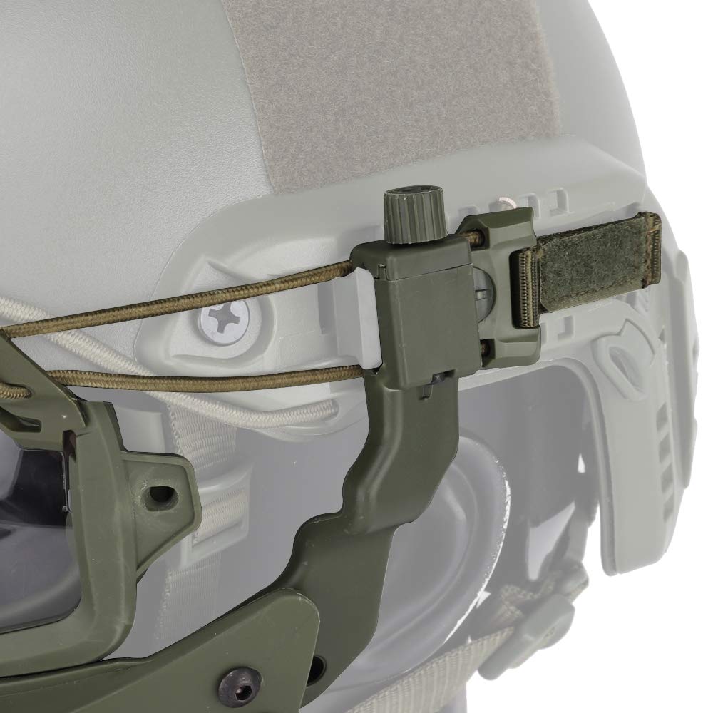 Veloce casco protettivo occhiali da equitazione occhiali con maschera facciale rimovibile adatto per airsoft paintball festa di Halloween