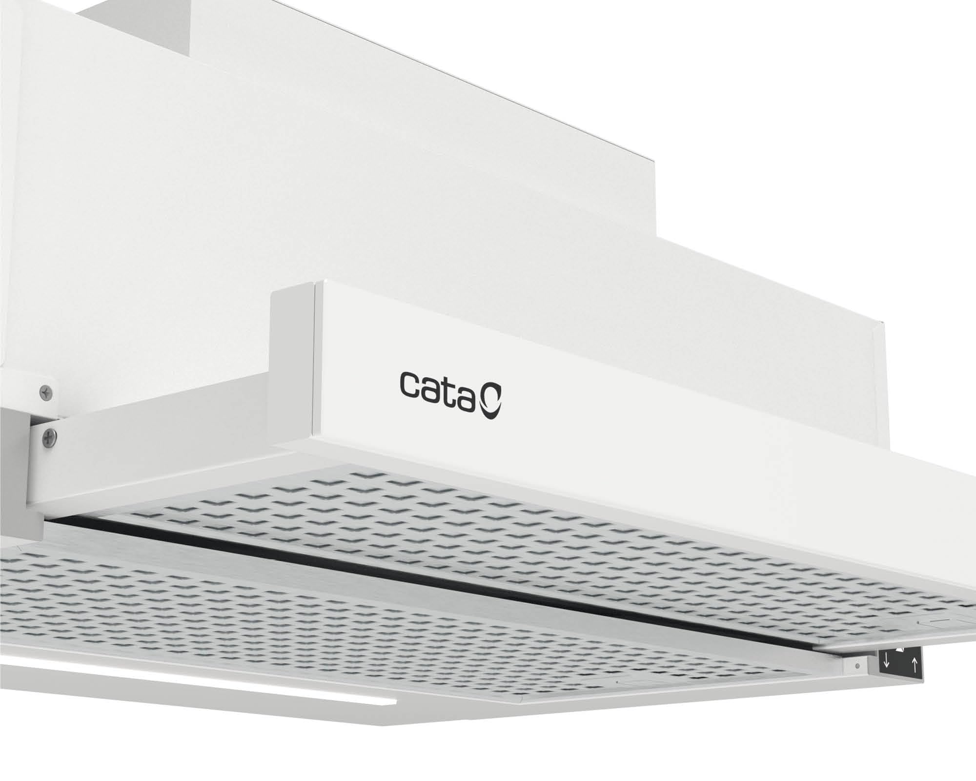 CATA TFH 6830 GWH Campana Extractora Telescópica de 60 cm, 795 m³/h, 6 Velocidades 5+1 Turbo, Control Táctil con Display, Motor Brushless, LED Regulable, Clase A+++, Blanco