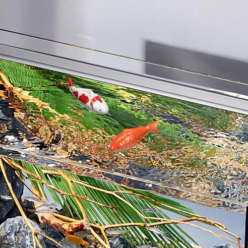 Image of GANAZONO Ceramic Float 2pcs Fish Tank Floating Goldfish Artificial Aquarium Koi Fish Figurines Tea Pet Animals Ornament for Fairy Garden Pond Decorations