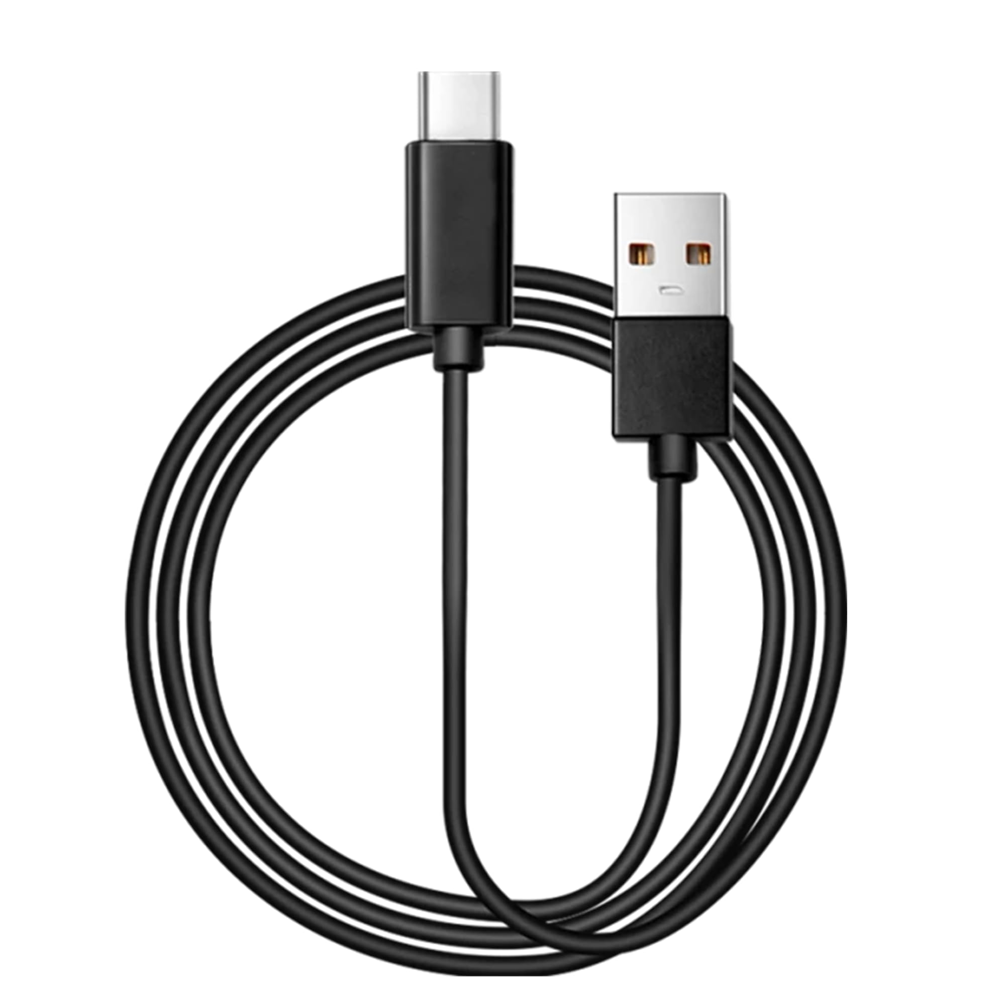 USB to Type-C Cable, 6 ft Long, Black