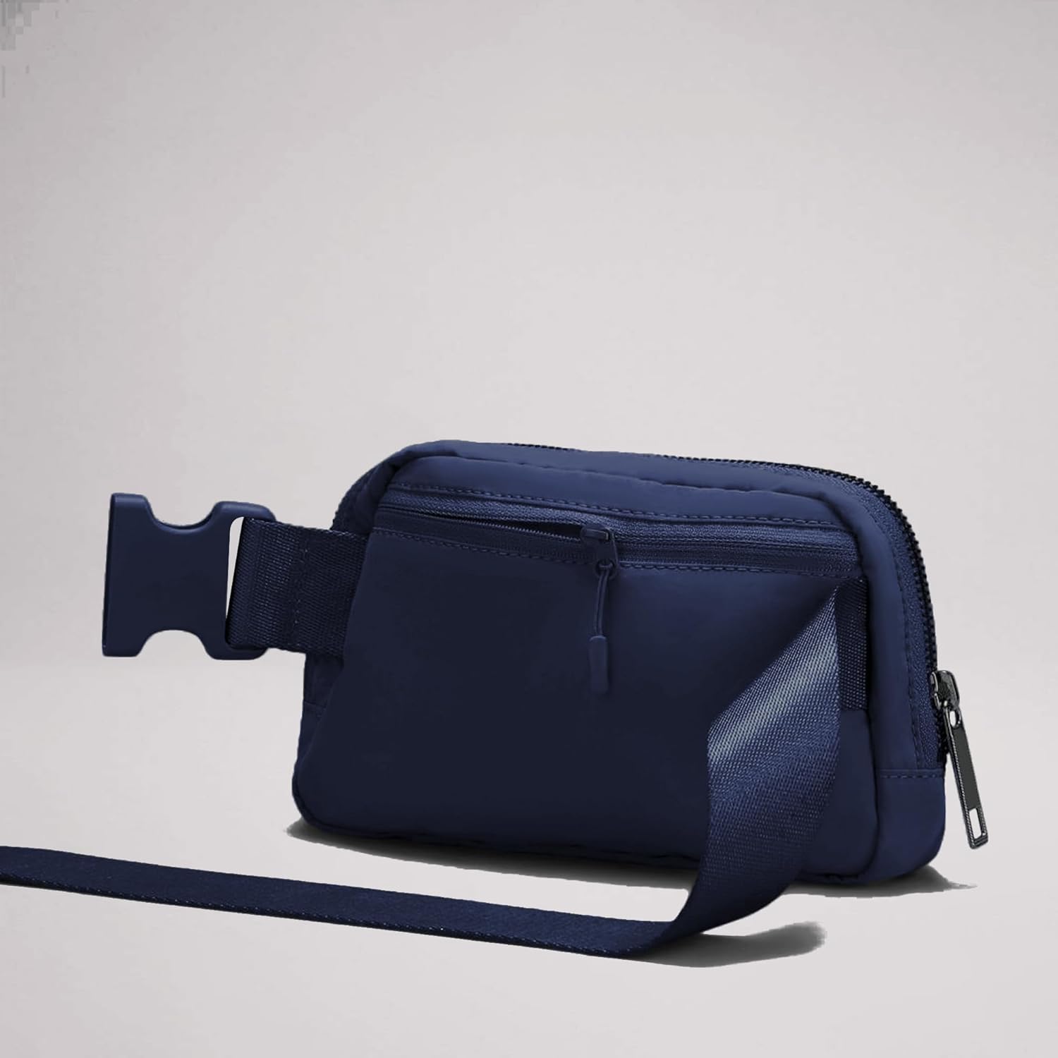 Fanny Pack Crossbody Bag Trendy Waterproof Small Cross Body Purse for Women Men Fashion Waist Packs Mini Belt Pouch Chest Bum Hip Bag Lulu Dupes for Travel Vacation Running True Navy - Image 3