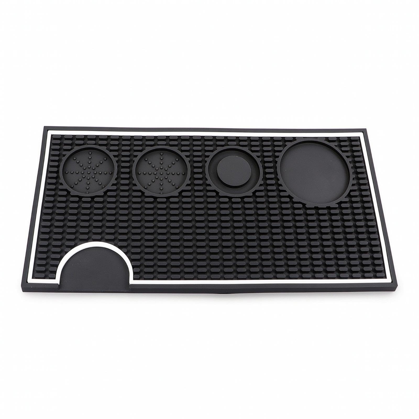 Espresso Pressing Mat with Tool Holders Non-Slip Coffee | Espresso Pressing Mat with Tool Holders Non-Slip Coffee Textured for Baristas Caf Counters Food Grade Silicone-image-11