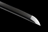 Vista 6 de Espada japonesa samurái negra Katana espadas forjadas a mano