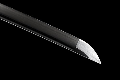 Miniatura 6 de Espada japonesa samurái negra Katana espadas forjadas a mano