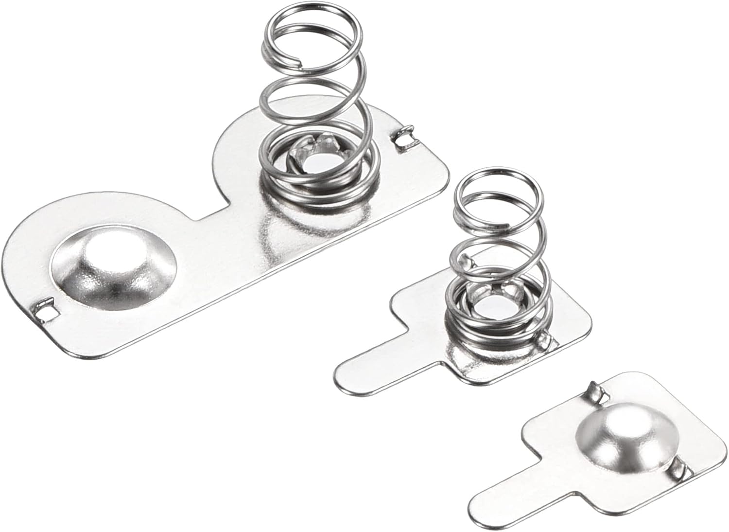 MECCANIXITY 10 Pairs AA AAA Battery Spring Plate and 20 Pcs AA Battery Negative to Positive Spring Contact