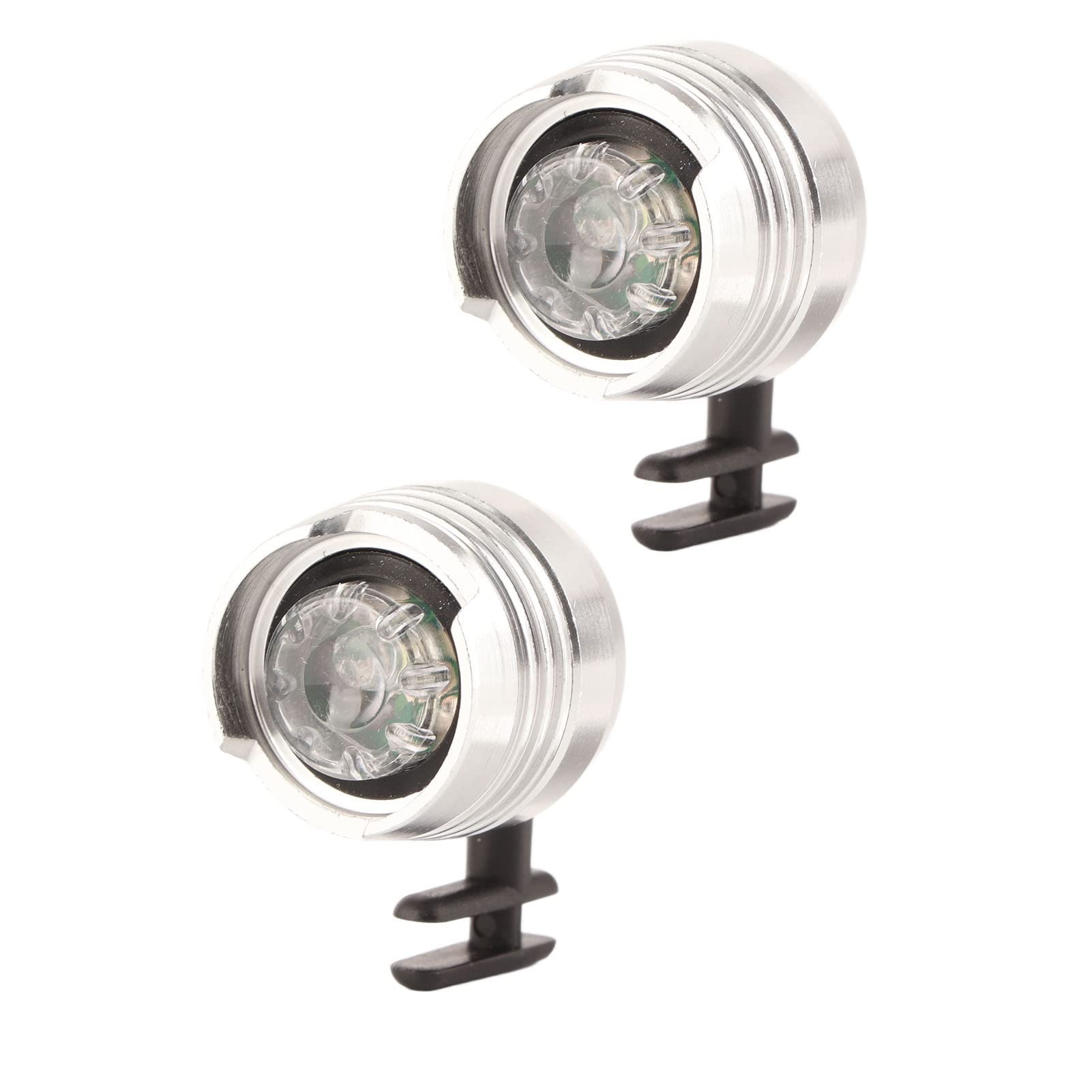 Clogs Shoes Headlight, Durable 2PCS Aluminum Alloy Portable ABS Decorative LED Clogs Shoes Light for Thanksgiving (Silver)-image-6
